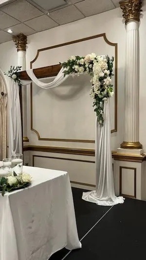 Square wooden arbour