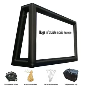 Outdoor blowup screen
