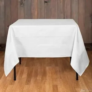 Basic white table linen