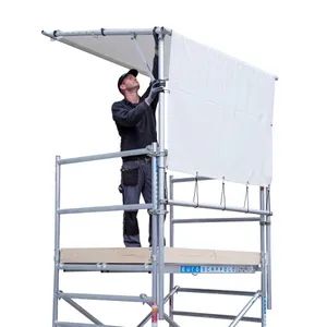 Doorwerktent voor op de steiger