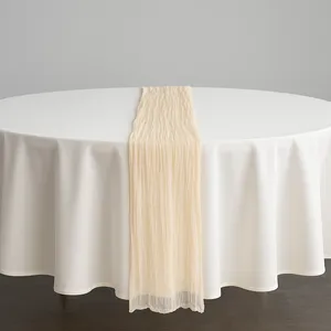 Champagne Cheescloth Runners