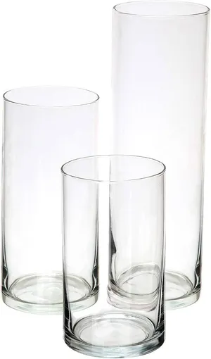 Hurricane Vases - Set of 3
