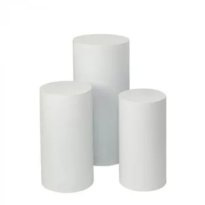 White Cylinder Pedestal