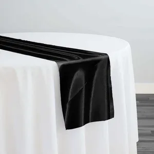 Black Satin Runners