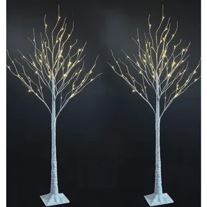 Pre Lit Birch Tree white 6 ft