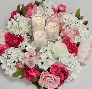 Round floral centerpiece- Pink