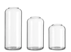 Glass cylinders vase varying heights