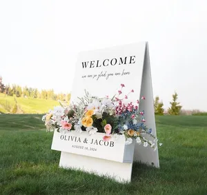 Custom Flower Box Welcome Sign