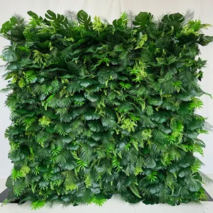 Green Flower Wall 8x8