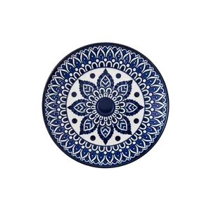 Plato Pequeño Mandala Azul