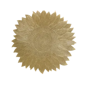 Individual Plástico Girasol Dorada