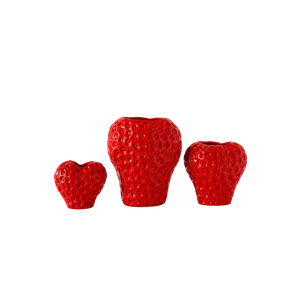 Set de Floreros Fresa
