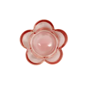 Portavelas Flor Rosado