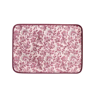 Individual Rosado con Flores