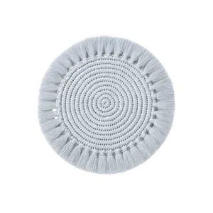 Individual Macramé Azul Claro