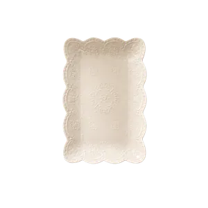 Plato Blanco de Servir Rectangular 