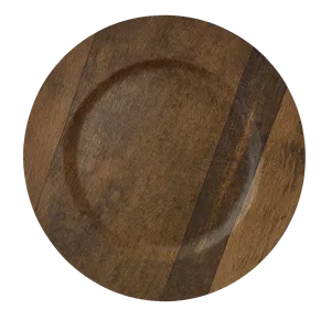 Platos Base Estilo Madera