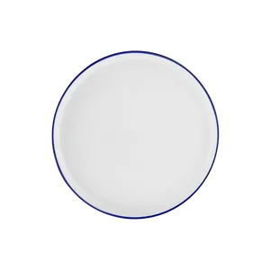 Plato Pequeño con Borde Azul