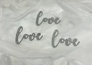 SIGN: Galvanized love plaques set of 3