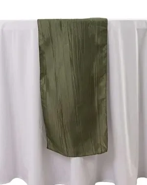 TABLE RUNNER-Taffeta: Dusty sage