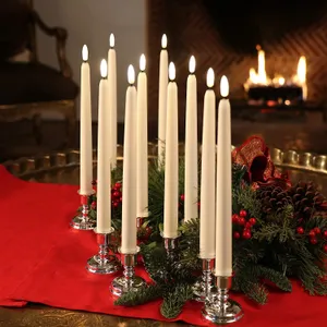 Flameless LED taper candle-Ivory
