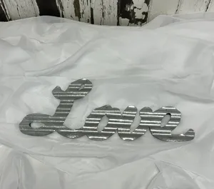 SIGN: Galvanized love plaque
