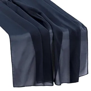 TABLE RUNNER: Chiffon-Navy blue 27