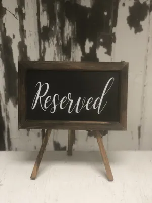 CHALKBOARD: Reserved 