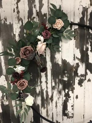 FLORAL: Dusty rose floral swags