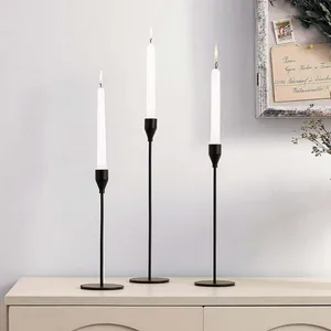 CANDLEHOLDER: Taper candleholder black set of 3