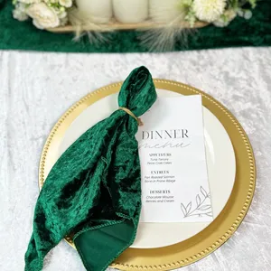 TABLE SQUARE-Sequin: Emerald Green 20x20