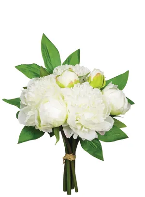 FLORAL: White peony bouquet