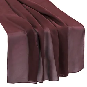 TABLE RUNNER: Chiffon-Burgundy 27