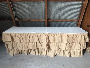 TABLESKIRT: 14'L Burlap
