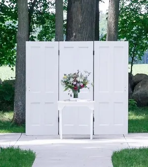 BACKDROP: White interior doors set of 3