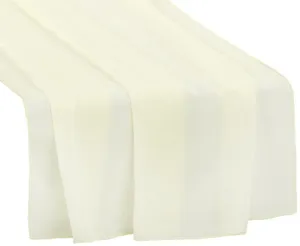 TABLE RUNNER: Chiffon-Ivory 19