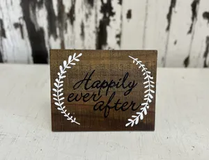 SIGN (Wood-easel): 