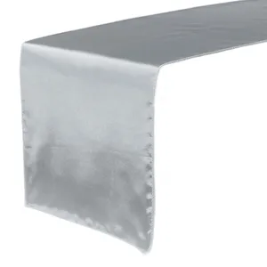 TABLE RUNNER-Satin: Silver