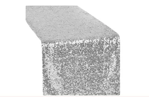 TABLE RUNNER-Sequin: Silver