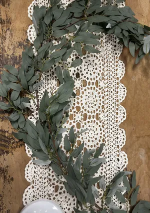 FLORAL: Eucalyptus garland 6'L (willow-sage green)