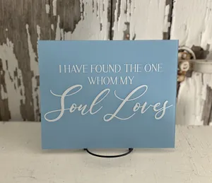 SIGN (Acrylic-light blue): I have found the one whom my soul loves 8