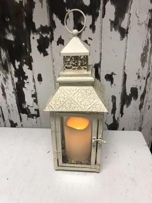 CENTERPIECE: Vintage ivory lantern (Large)