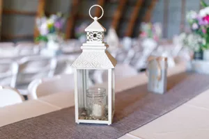 CENTERPIECE: Vintage ivory lantern (small)