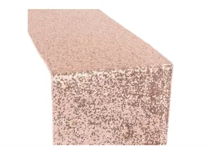 TABLE RUNNER-Sequin: Blush pink/rose gold