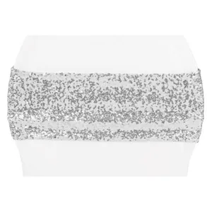 CHAIR BAND-Sequin: Silver