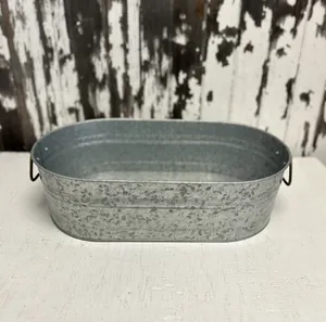 GALVANIZED: Oval tub