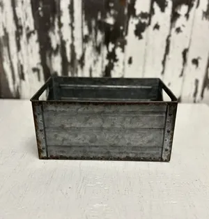 GALVANIZED: Rectangular container