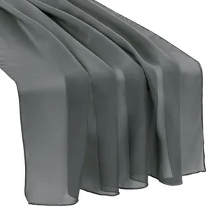 TABLE RUNNER: Chiffon-Pewter/dark gray 19