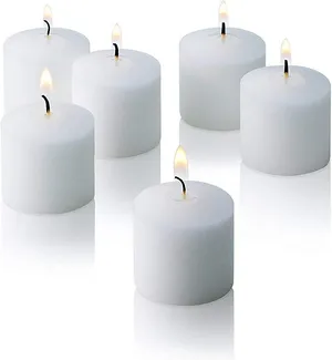 RETAIL: White votive candle