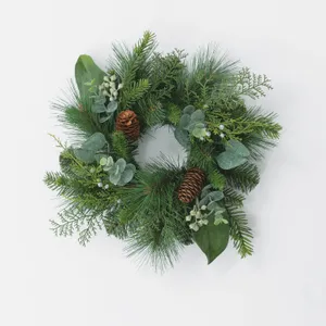 FLORAL: Winter greenery candle ring/wreath